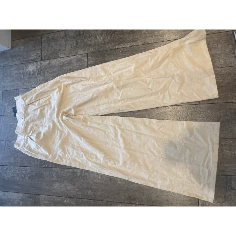 Pretty Little Thing Tan wide leg Pants trousers. Size 10 - Picture 14 of 16